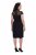 Ulla Popken 853808 Abito a maniche corte con collo alto Nero - Abiti - Vestiti per tutte le taglie