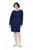 Ulla Popken 853877 Abito in felpa a fiori Blu scuro - Abiti - Vestiti per tutte le taglie