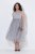 Ulla Popken 853879 Abito midi svasato Grigio - Vestiti midi - Abiti midi taglie comode
