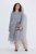 Ulla Popken 853879 Abito midi svasato Grigio - Vestiti midi - Abiti midi taglie comode