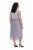 Ulla Popken 853879 Abito midi svasato Grigio - Vestiti midi - Abiti midi taglie comode