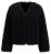 Ulla Popken 853894 Giacca corta in pelliccia sintetica Nero - Giacche - Giacche taglie forti da donna
