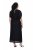 Ulla Popken 854031 Abito in chiffon a maniche corte Nero - Abiti da sera - Abiti da sera taglie forti