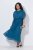 Ulla Popken 854031 Abito lungo senza maniche Petrolio - Vestiti maxi - Abiti maxi taglie forti