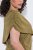 Ulla Popken 854048 Abito lungo a maniche lunghe Verde oliva - Vestiti maxi - Abiti maxi taglie forti