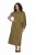 Ulla Popken 854048 Abito lungo a maniche lunghe Verde oliva - Vestiti maxi - Abiti maxi taglie forti