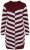Ulla Popken 854095 Abito in maglia a righe Bordeaux - Abiti - Vestiti per tutte le taglie