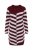 Ulla Popken 854095 Abito in maglia a righe Bordeaux - Abiti - Vestiti per tutte le taglie