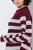 Ulla Popken 854095 Abito in maglia a righe Bordeaux - Abiti - Vestiti per tutte le taglie