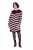 Ulla Popken 854095 Abito in maglia a righe Bordeaux - Abiti - Vestiti per tutte le taglie