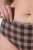 Ulla Popken 854114 Slip a quadri confezione da 5 Tortora - Slip - 