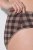 Ulla Popken 854114 Slip a quadri confezione da 5 Tortora - Slip - 