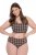 Ulla Popken 854114 Slip a quadri confezione da 5 Tortora - Slip - 