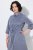 Ulla Popken 854413 Abito midi con coulisse Grigio - Vestiti midi - Abiti midi taglie comode