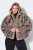Ulla Popken 854617 Giacca in pelliccia sintetica Beige - Giacche - Giacche taglie forti da donna