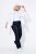 Ulla Popken 854910 Pantaloni stretch caldi con elastico in vita Blu scuro - Pantaloni in tessuto - Pantaloni ampi taglie forti donna