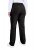 Ulla Popken 854987 Pantaloni stretch caldi con cintura comfort Nero - Pantaloni in tessuto - Pantaloni ampi taglie forti donna
