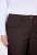 Ulla Popken 854987 Pantaloni stretch caldi con cintura comfort Marrone mogano - Pantaloni in tessuto - Pantaloni ampi taglie forti donna