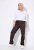 Ulla Popken 854987 Pantaloni stretch caldi con cintura comfort Marrone mogano - Pantaloni in tessuto - Pantaloni ampi taglie forti donna