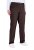 Ulla Popken 854987 Pantaloni stretch caldi con cintura comfort Marrone mogano - Pantaloni in tessuto - Pantaloni ampi taglie forti donna