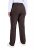 Ulla Popken 854987 Pantaloni stretch caldi con cintura comfort Marrone mogano - Pantaloni in tessuto - Pantaloni ampi taglie forti donna