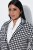 Ulla Popken 855173 Blazer in maglia a quadri Bianco panna - Blazer - Blazer Taglie Forti da Donna
