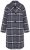 Ulla Popken 855250 Cappotto in lana asimmetrico con collo ampio Grigio melange - Cappotti - Cappotti taglie forti da donna
