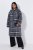 Ulla Popken 855250 Cappotto in lana asimmetrico con collo ampio Grigio melange - Cappotti - Cappotti taglie forti da donna