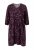 Ulla Popken 855270 Abito in jersey fantasia con scollo a V Nero - Abiti in jersey - 
