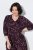 Ulla Popken 855270 Abito in jersey fantasia con scollo a V Nero - Abiti in jersey - 