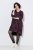Ulla Popken 855270 Abito in jersey fantasia con scollo a V Nero - Abiti in jersey - 