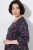 Ulla Popken 855270 Abito in jersey fantasia con scollo a V Antracite - Abiti in jersey - 