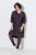 Ulla Popken 855270 Abito in jersey fantasia con scollo a V Antracite - Abiti in jersey - 