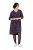 Ulla Popken 855270 Abito in jersey fantasia con scollo a V Antracite - Abiti in jersey - 