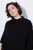 Ulla Popken 855277 Poncho in maglia con orlo a punta e scollo a barchetta Nero - Poncho e mantelle - 