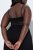 Ulla Popken 855428 Négligé con pizzo Nero - Camicie da notte - 