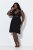 Ulla Popken 855428 Négligé con pizzo Nero - Camicie da notte - 