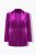 Ulla Popken 855499 Blazer in velluto con strass Magenta - Blazer - Blazer Taglie Forti da Donna