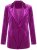 Ulla Popken 855499 Blazer in velluto con strass Magenta - Blazer - Blazer Taglie Forti da Donna