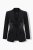 Ulla Popken 855550 Blazer sciancrato con pietre scintillanti Nero - Blazer - Blazer Taglie Forti da Donna