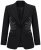 Ulla Popken 855550 Blazer sciancrato con pietre scintillanti Nero - Blazer - Blazer Taglie Forti da Donna