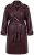 Ulla Popken 855617 Trench effetto pelle con cintura da annodare Bordeaux - Cappotti - Cappotti taglie forti da donna