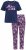 Ulla Popken 856141 Pigiama a maniche lunghe Blu scuro - Pigiami/Loungewear - 