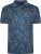Kam Jeans 5494 Digital Floral Print Polo Blue - Polo - Polo Uomo Taglie Forti