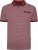  Kam Jeans 5488 Dobby Print Pique Polo Wine - Polo - Polo Uomo Taglie Forti