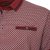  Kam Jeans 5488 Dobby Print Pique Polo Wine - Polo - Polo Uomo Taglie Forti