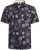 Kam Jeans 6045 Dragonfly Digital Print Short Sleeve Shirt Navy - Camicie - Camicie Taglie Forti Uomo