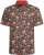 Kam Jeans 6040 Floral Skull Print Shirt Black - Camicie - Camicie Taglie Forti Uomo