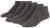 Adamo Anton sneaker-socks Charcoal 4-pack - Intimo & costumi da bagno - Intimo Taglie Forti Uomo