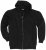 Adamo Athen Hoodie with Zipper Black - Felpe & felpe con cappuccio - Felpe & Felpe con Cappuccio Uomo Taglie Forti